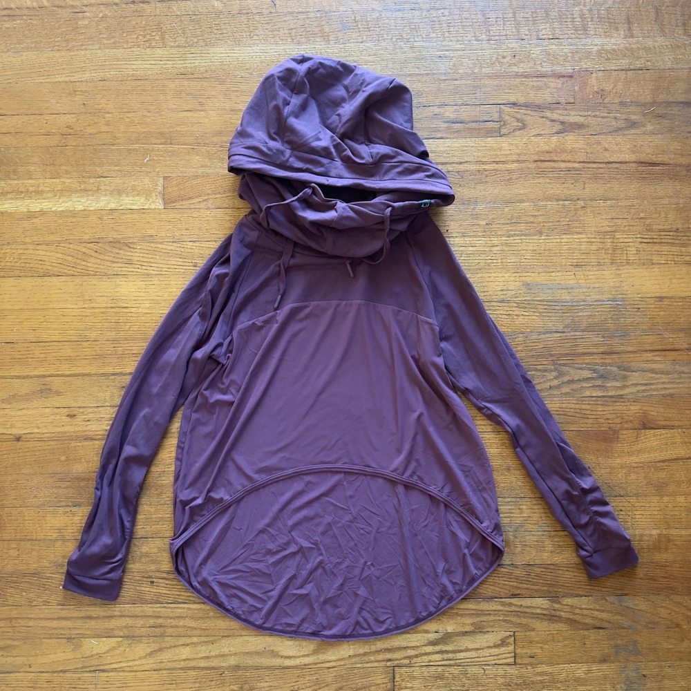 Gymshark Womens Hoodie Pullover Long Sleeve Athletic Top Purple XS‎